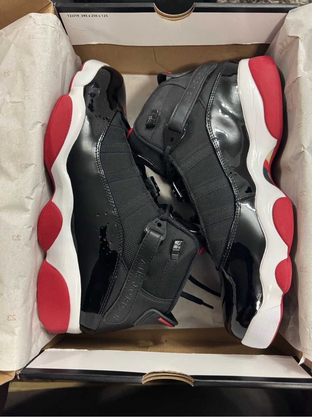Jordan 6 Rings 2013 Bred Size 12 322992-071 Worn Once Nike